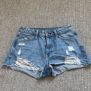 Arizona Jean Company Blue Distressed Jean Shorts